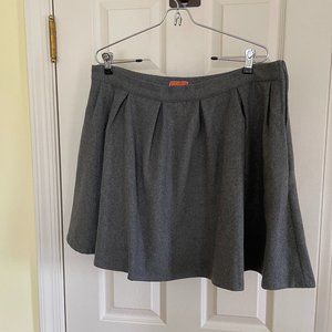 Pleated wool blend miniskirt size XL Modcloth